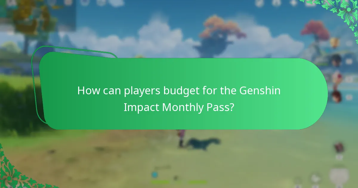 How much does the Genshin Impact Monthly Pass cost?