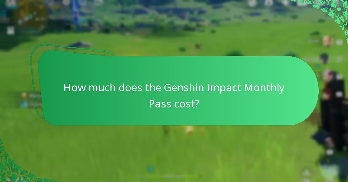 How can players budget for the Genshin Impact Monthly Pass?