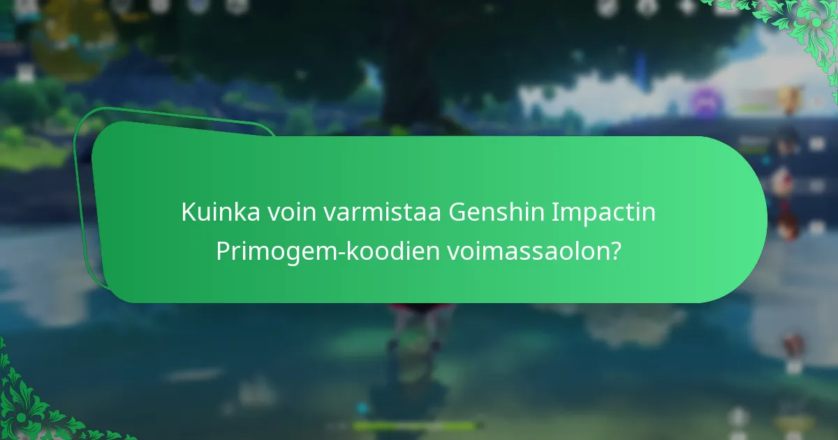 Milloin Genshin Impactin Primogem-koodit vanhenevat?