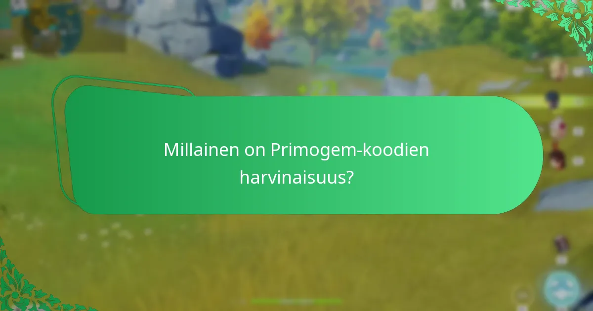 Mikä on prosessi Primogem-koodien lunastamiseksi?