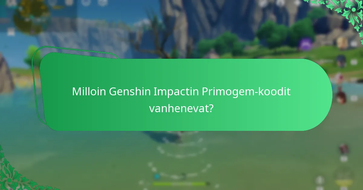 Mikä on Genshin Impactin Primogem-koodien historia?